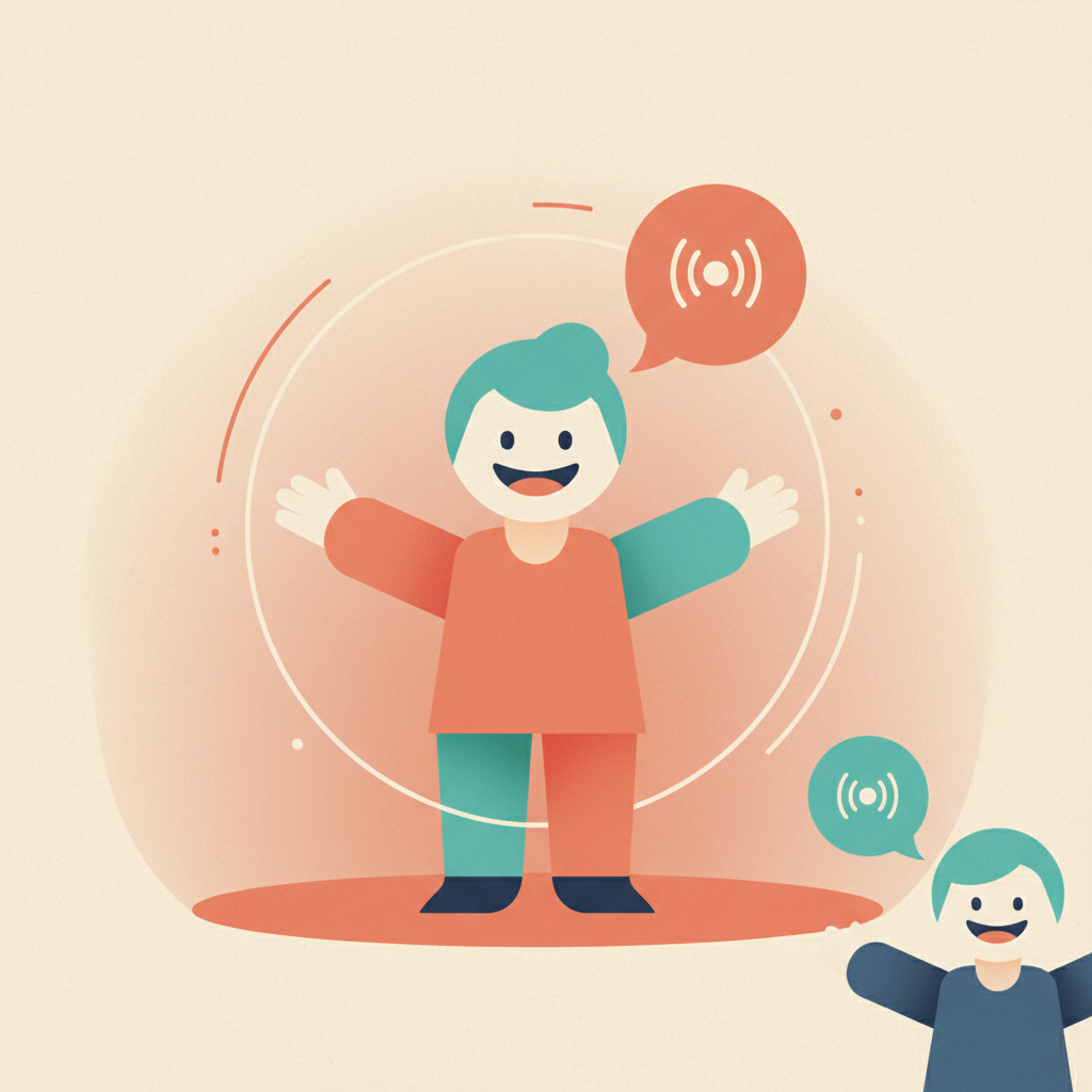 to see and talk to someone for the first time